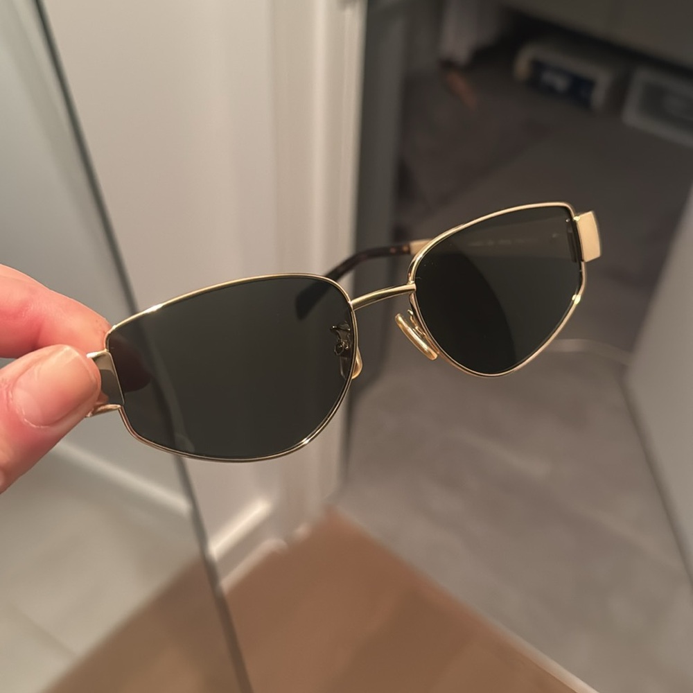 Celine Gold and Black Sunglasses - Picture 7 of 7